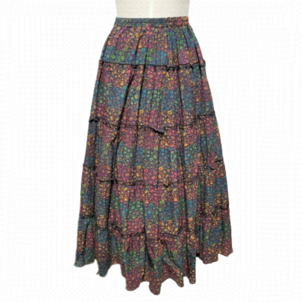 Midi Flare Skirt Elastic Waist Pleated Custom Made Midi Skirt